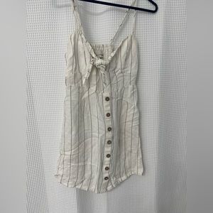 Vintage Havana Striped Elastic Back Dress Size Small